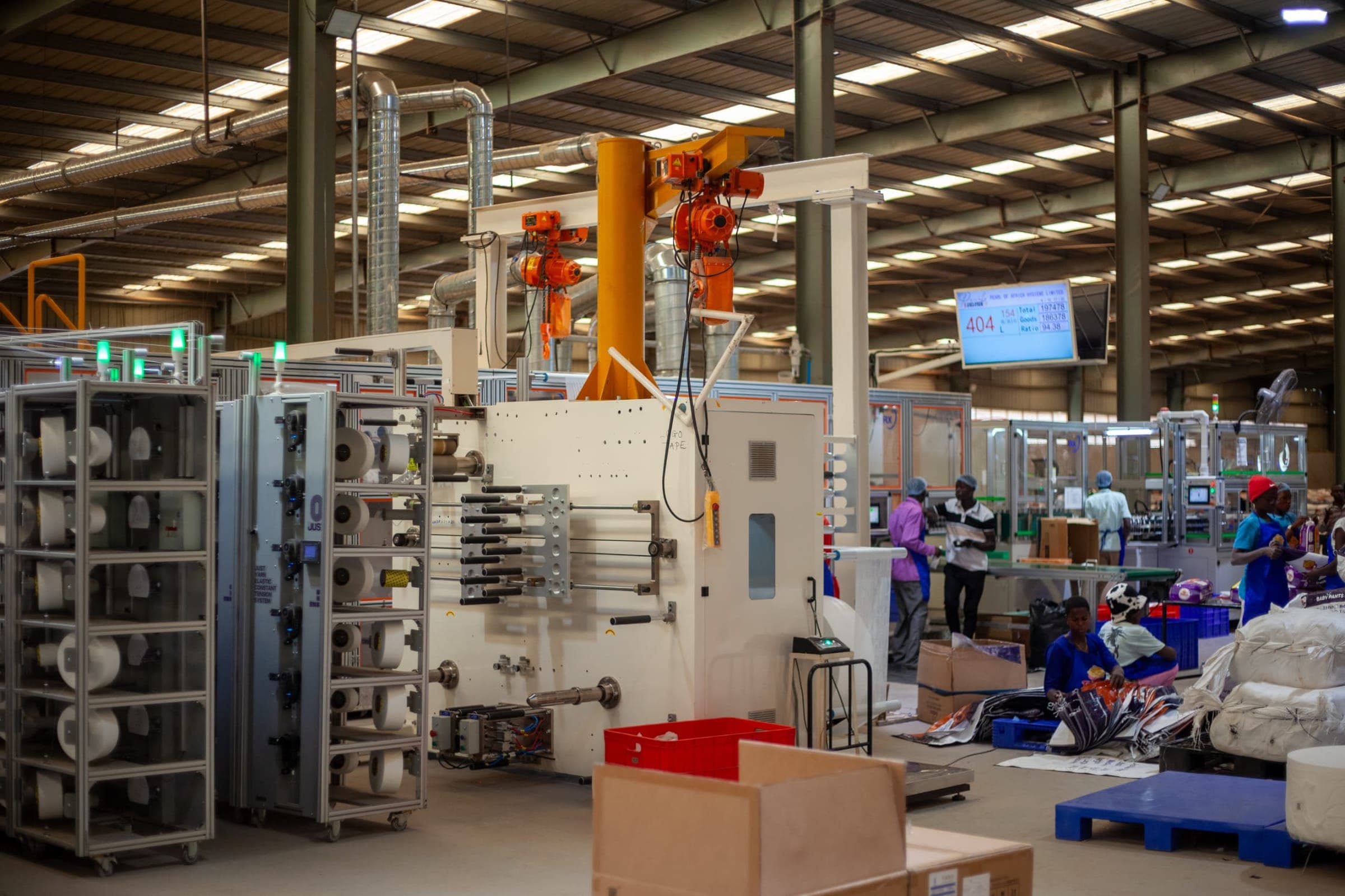 The production hall at MMP Industrial Park